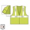Ergodyne XS Lime Economy Breakaway Mesh Vest Class 2 - Single Vest 8215BA-S - alternate 6